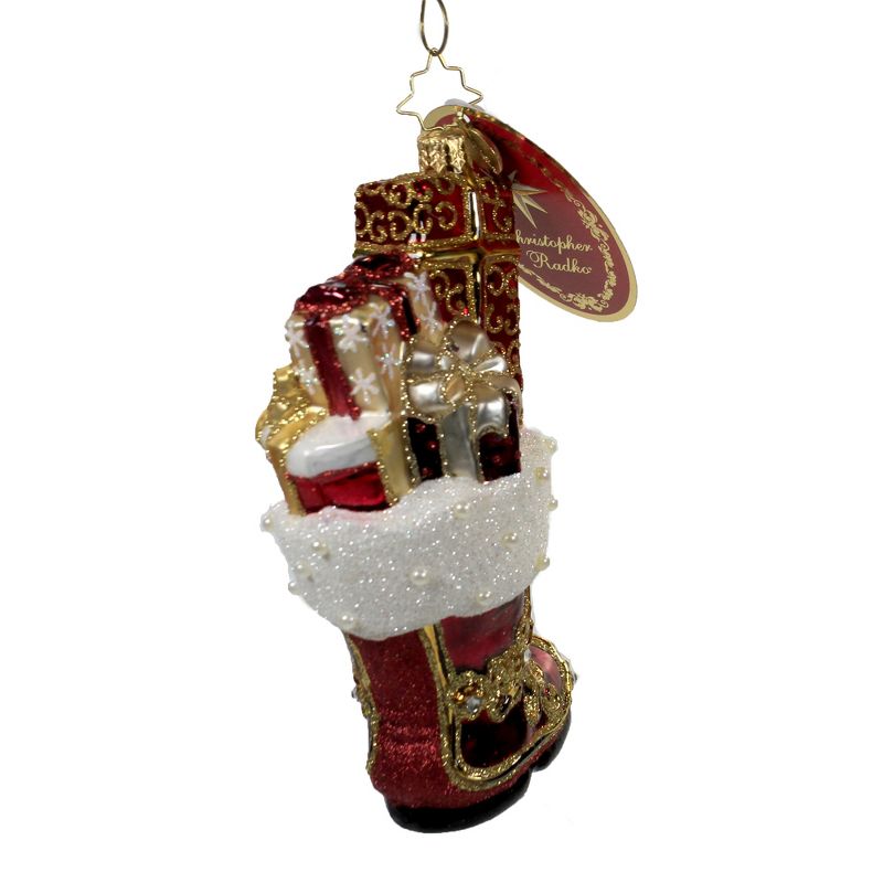 Christopher Radko 5.75" All A-Boot It! Ornament Christmas Presents  -  Tree Ornaments