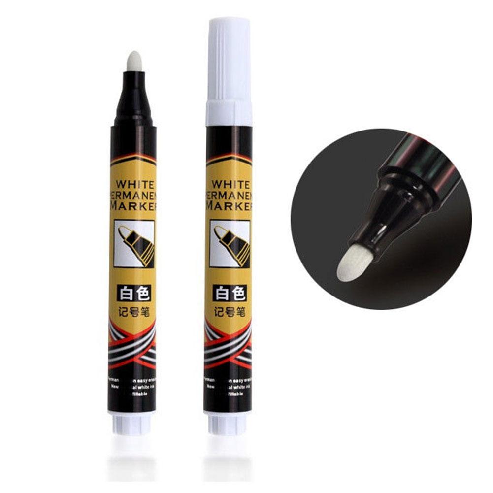 Fast 2 PCS Paint White Pen Marker Waterproof Permanent Car Tire Lettering Rubber Letter Economical