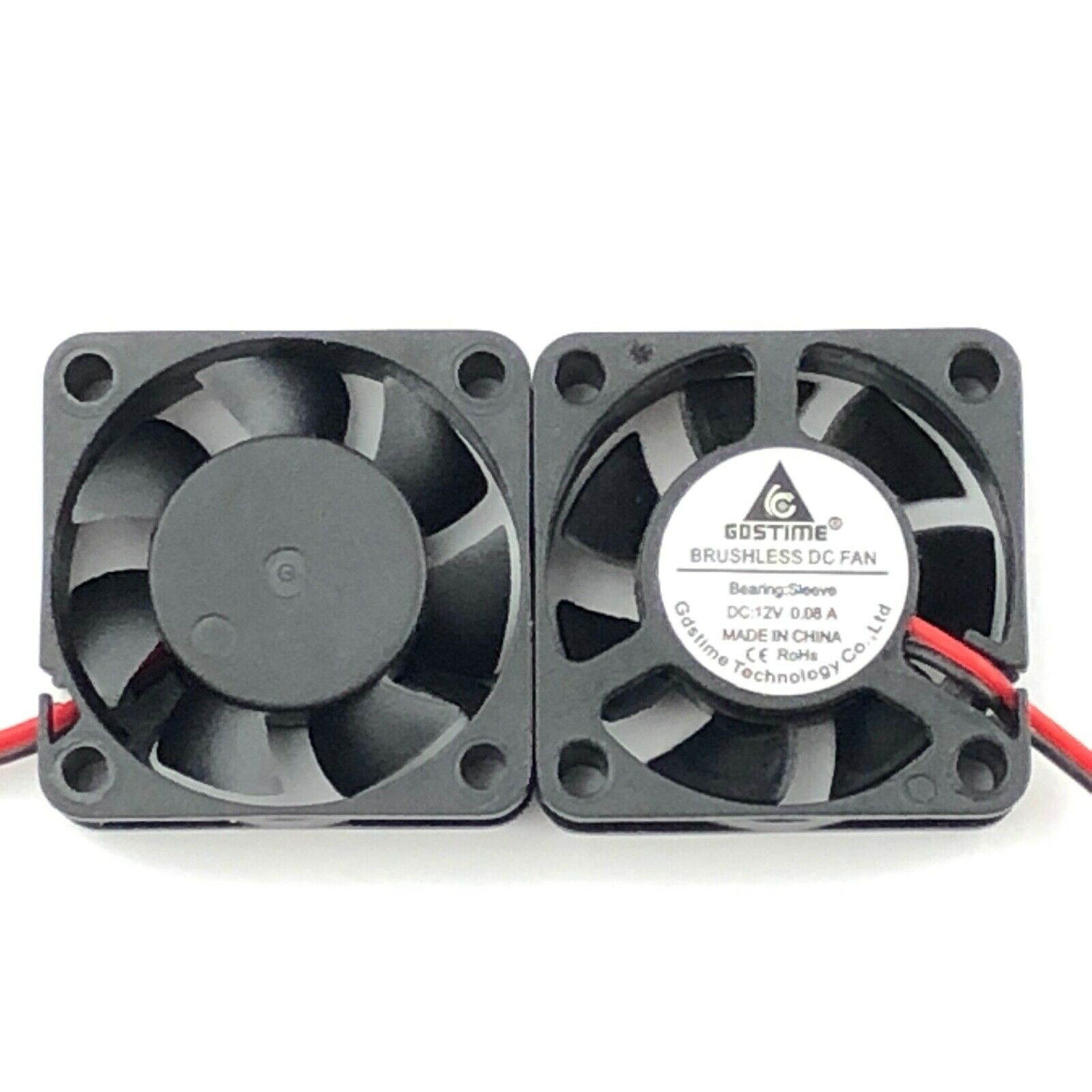 30mm 12V Cooling Computer Fan 3010 2-pin 30x30x10mm DC PC 3D Printer 4 Pcs