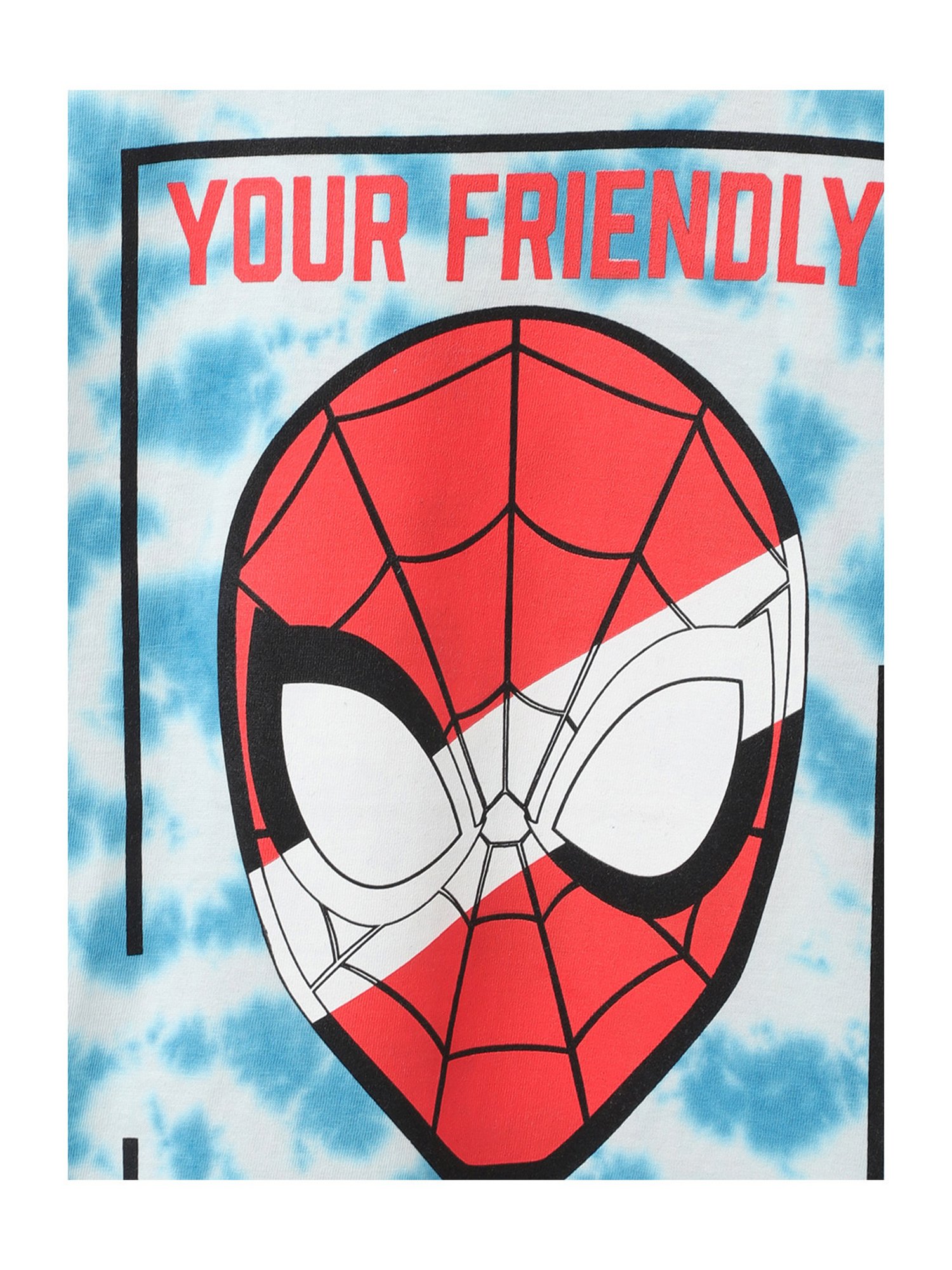 Kidsville Spiderman Printed Multi Color Tshirt For Boys