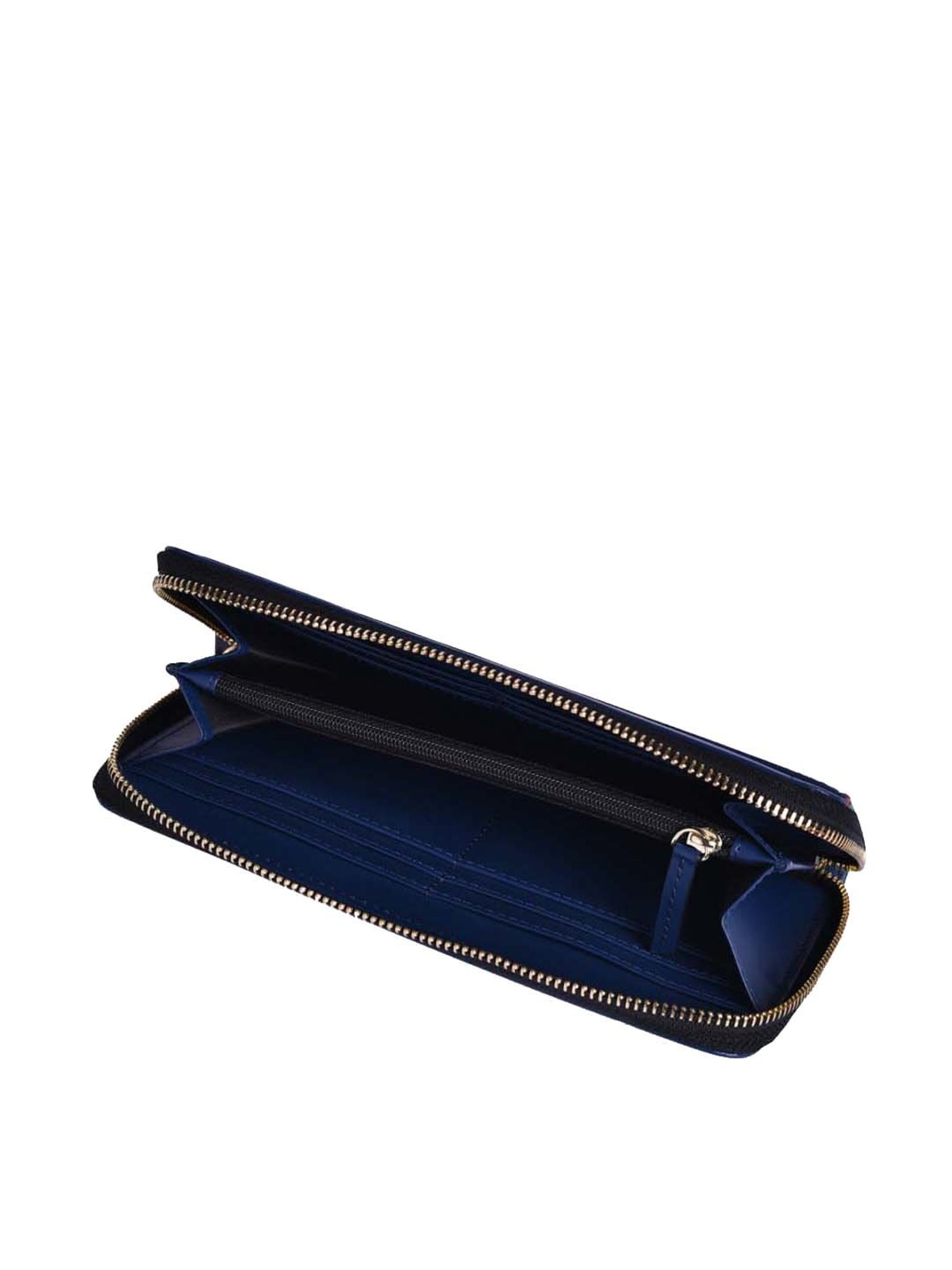 BELWABA Navy Solid Zip Around Wallet for Women