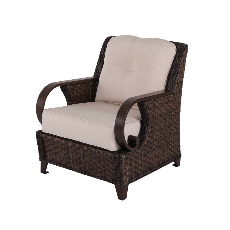 4pc Outdoor Wicker Sofa Set Brown - Nuu Garden