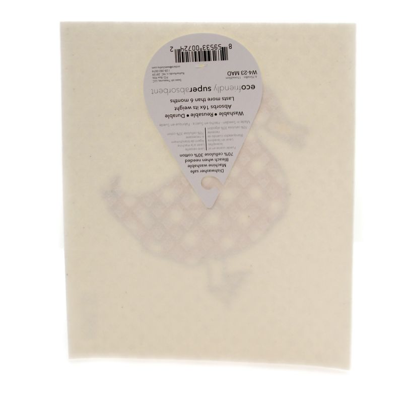 Swedish Dish Cloth 7.75" Red Duck Absorbent Cleaning Cloth Webbed Feet  -  Dish Cloth