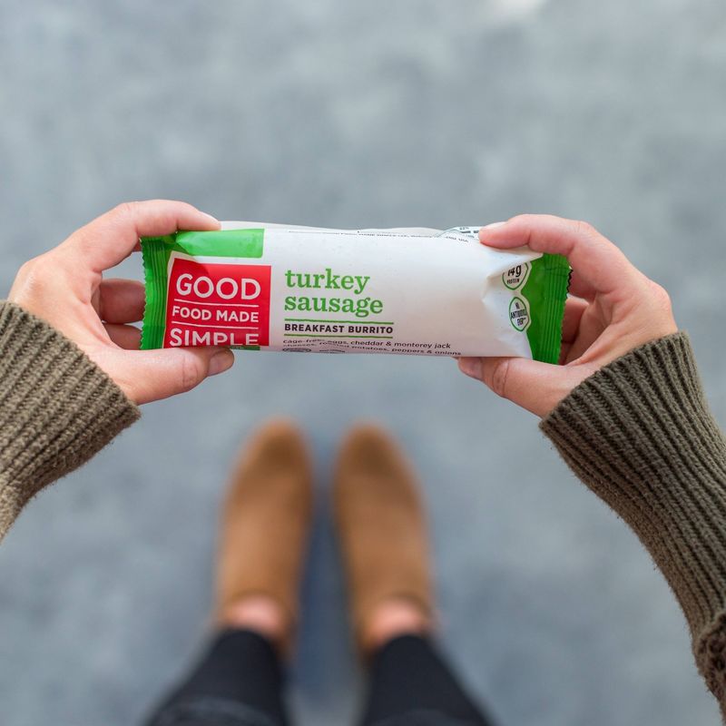 Good Food Made Simple Eggs, Cheese & Turkey Sausage Frozen Breakfast Burrito - 5oz