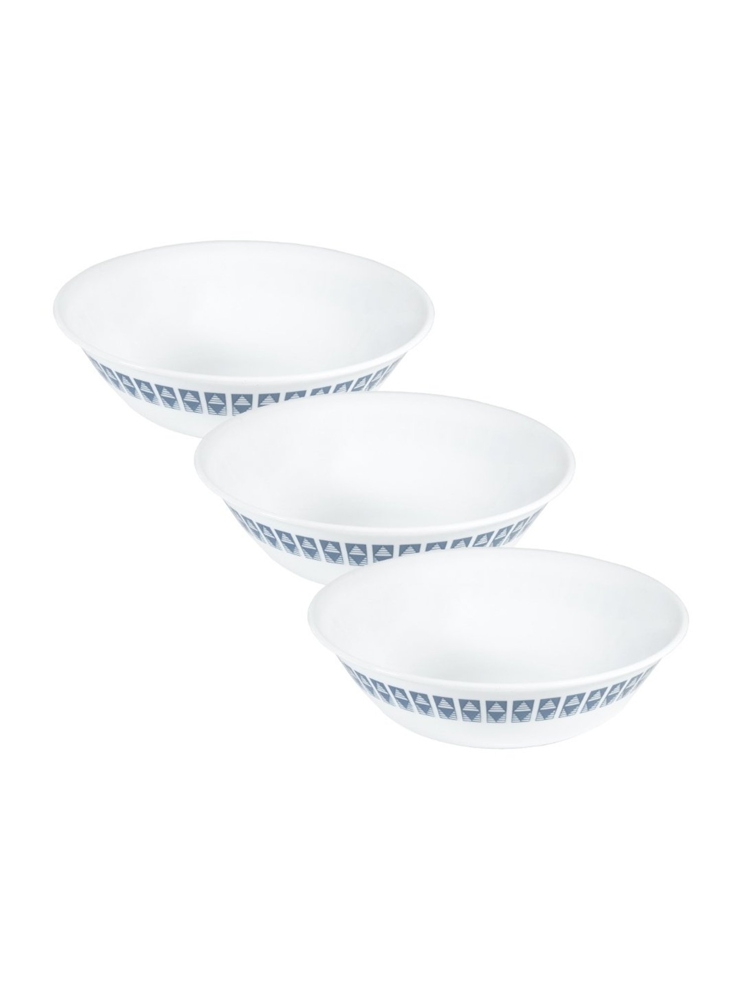 Corelle Livingware Wheeler Diamond 950ml Serving Bowl Pack of 3