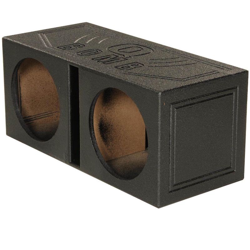 QPower 12" Downfire 2 Hole 2009-2016 F150 Super Crew Subwoofer Box Enclosure