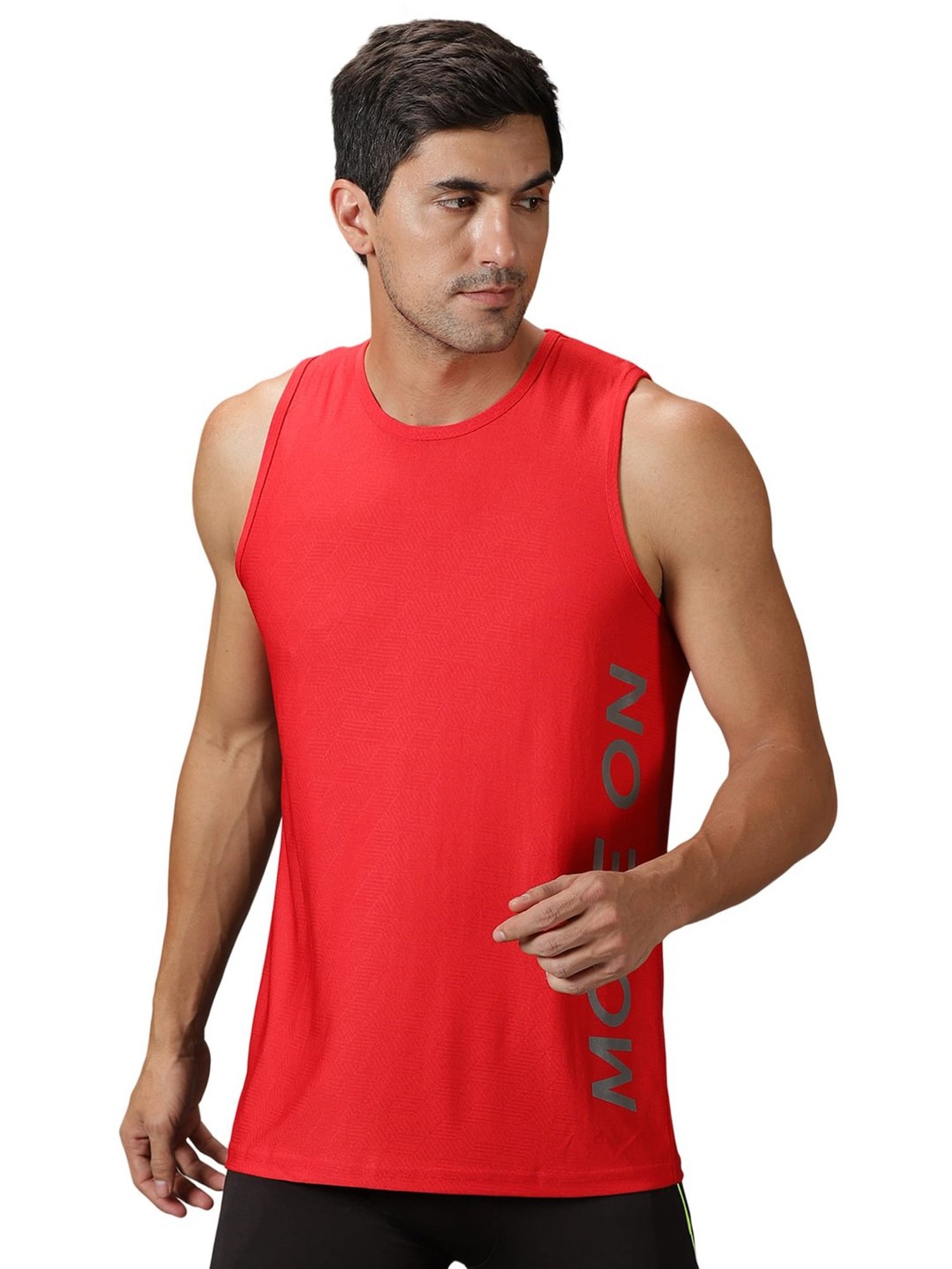 DOMIN8 Men Breathable Muscle Tee For Running/Training/ Gym Workout