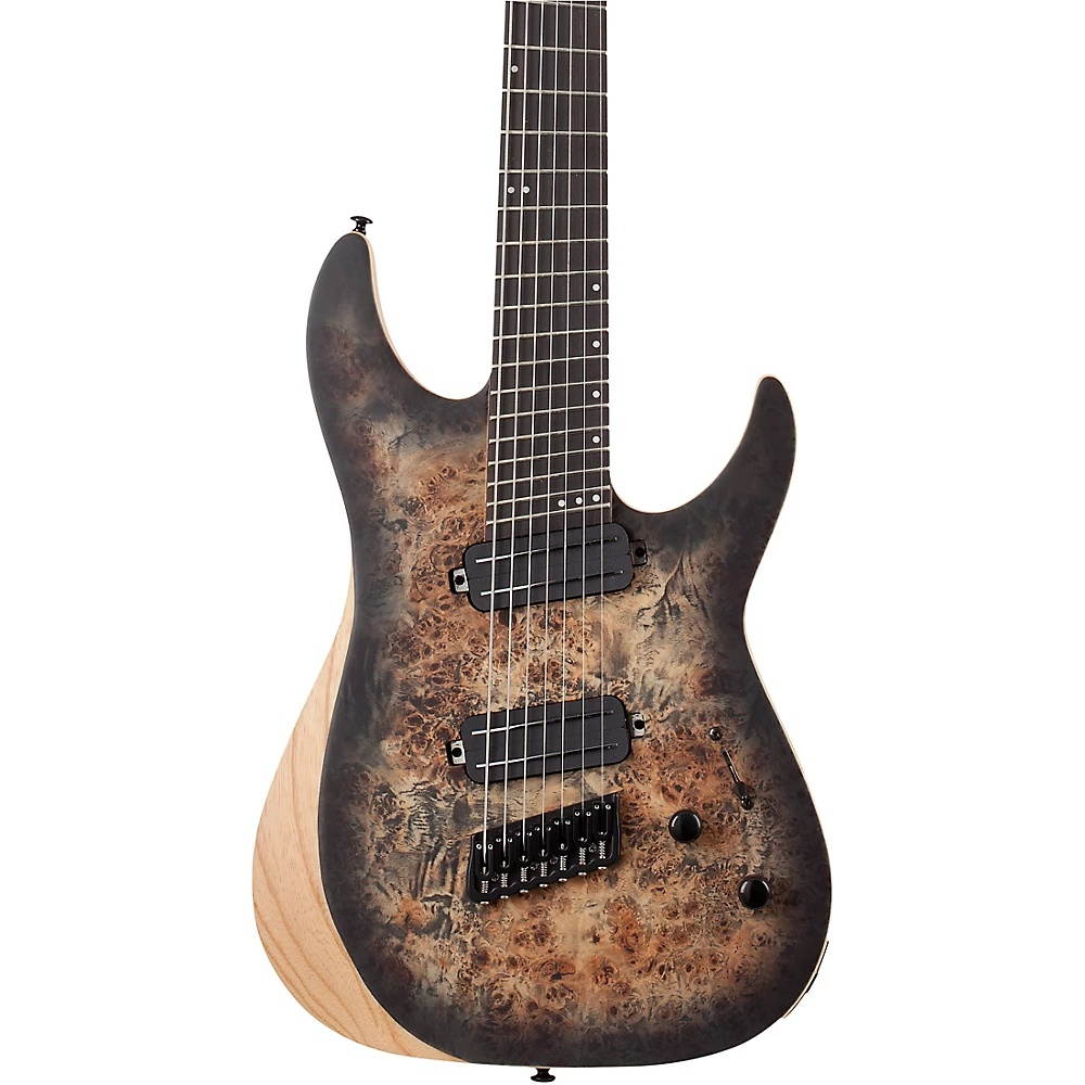 Schecter Guitar Research Reaper-7 MS 7-String Multiscale Electric Guitar Charcoal Burst