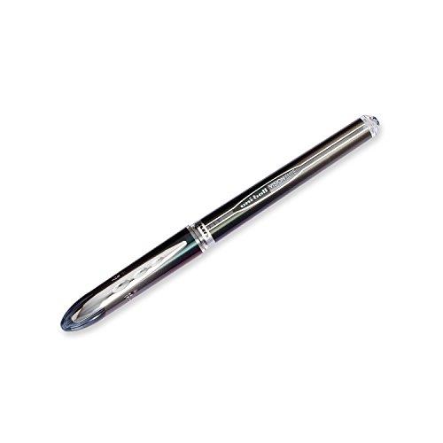 uni-ball VISION ELITE Rollerball, Stick Roller Ball Pen Micro-0.5mm, 12 Pack, Black Ink (69000)