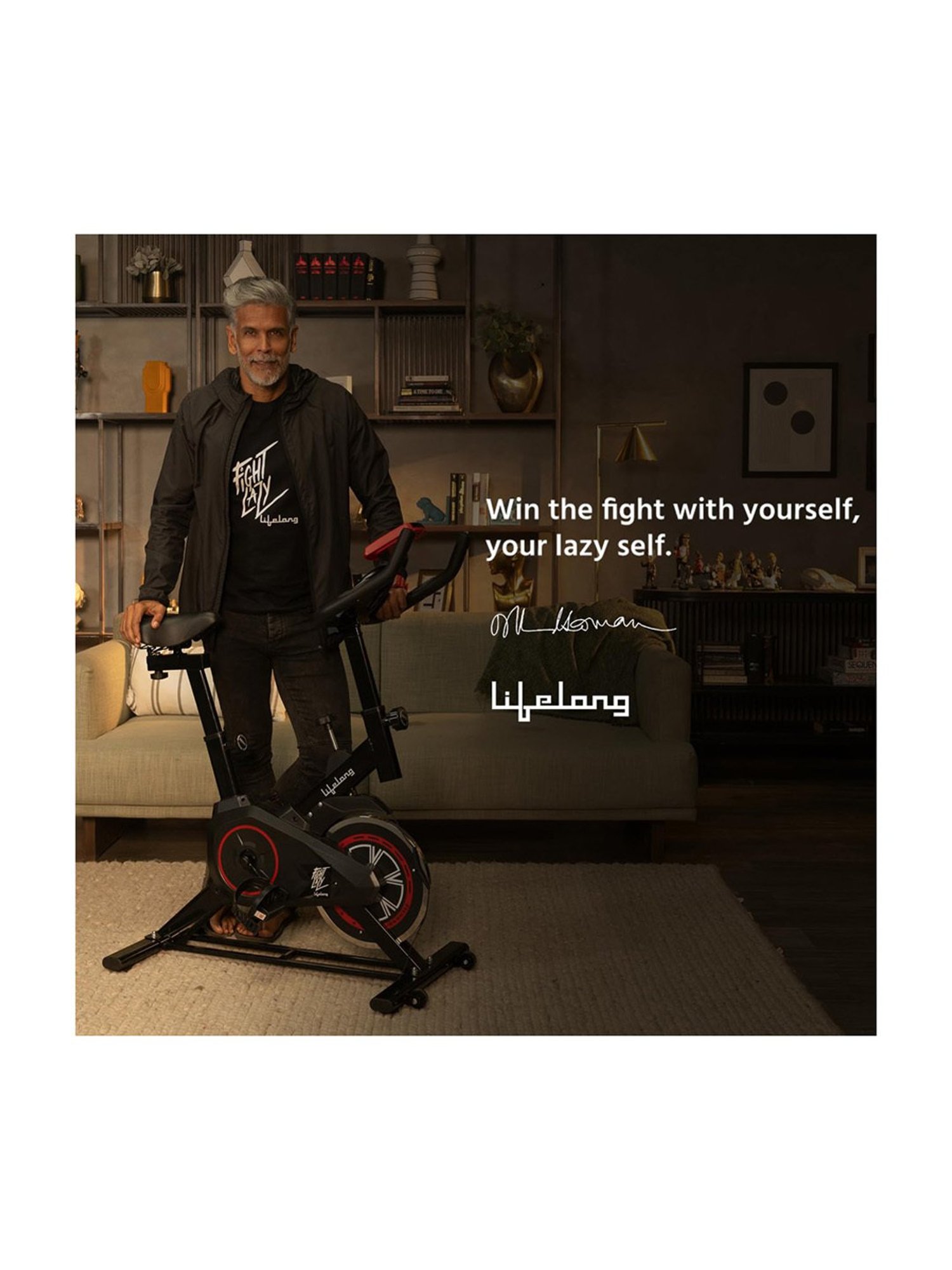 Lifelong Fitness Exercise Bike (Black) Size - One Size