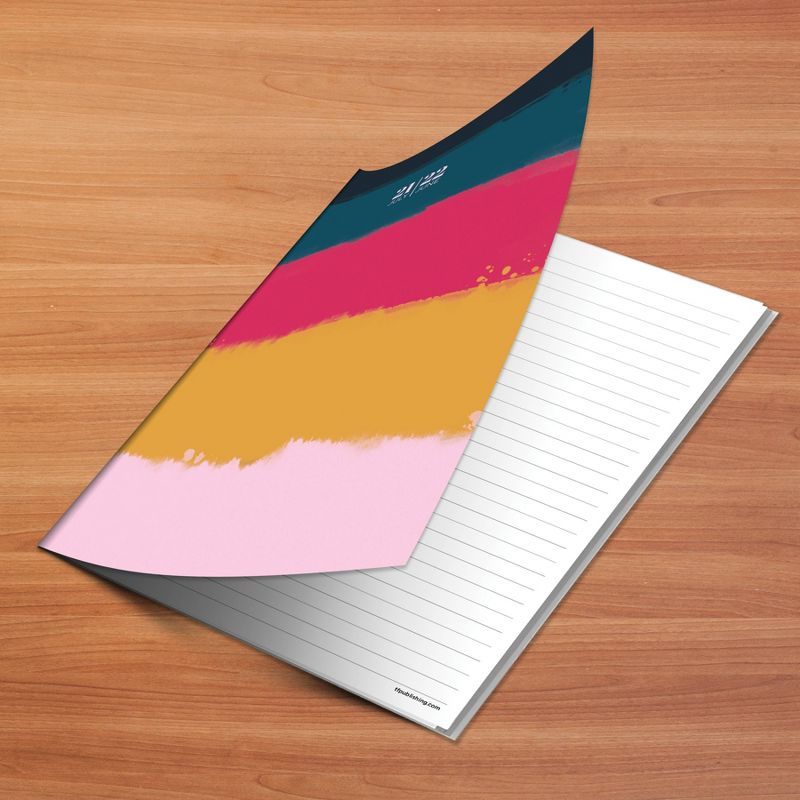 2021-22 Academic Planner 6.5" x 8" Bold Stripes Monthly - The Time Factory