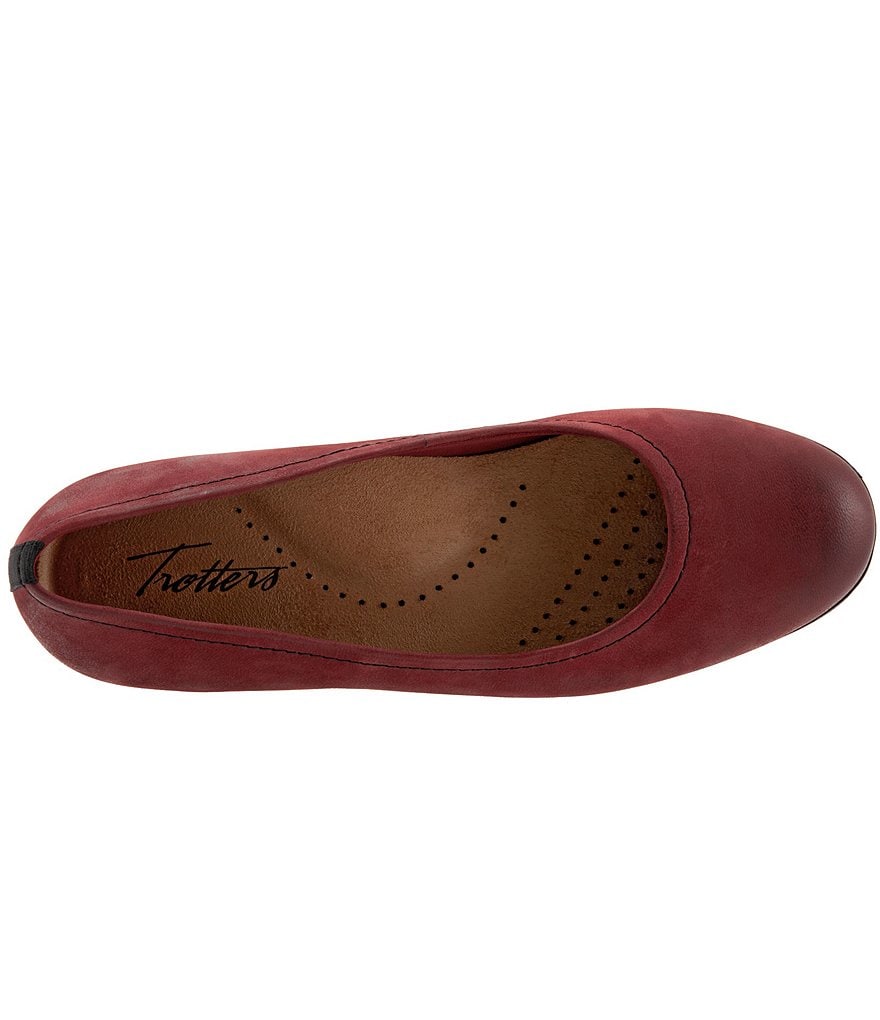 Trotters Darcey Leather Wedge Slip Ons