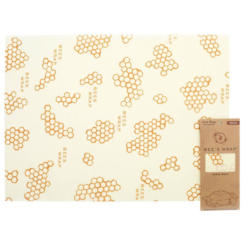Bee's Wrap Reusable Bread Wrap Reusable Beeswax Food Wrap Sustainable Plastic Free Bread Keeper