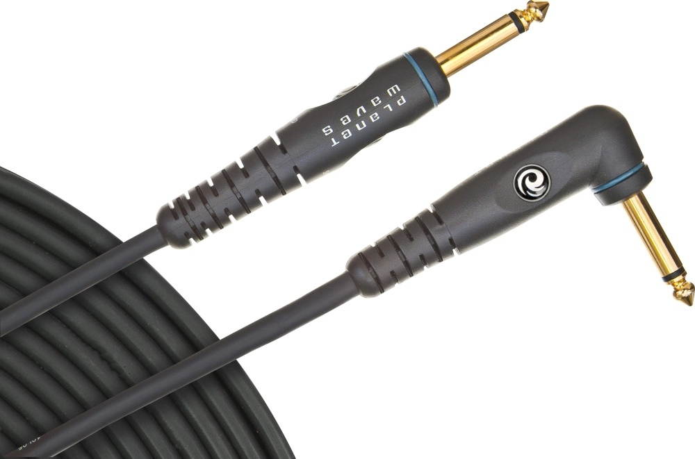 Planet Waves 20' Custom Series 1/4" Right Angle Instrument Cable