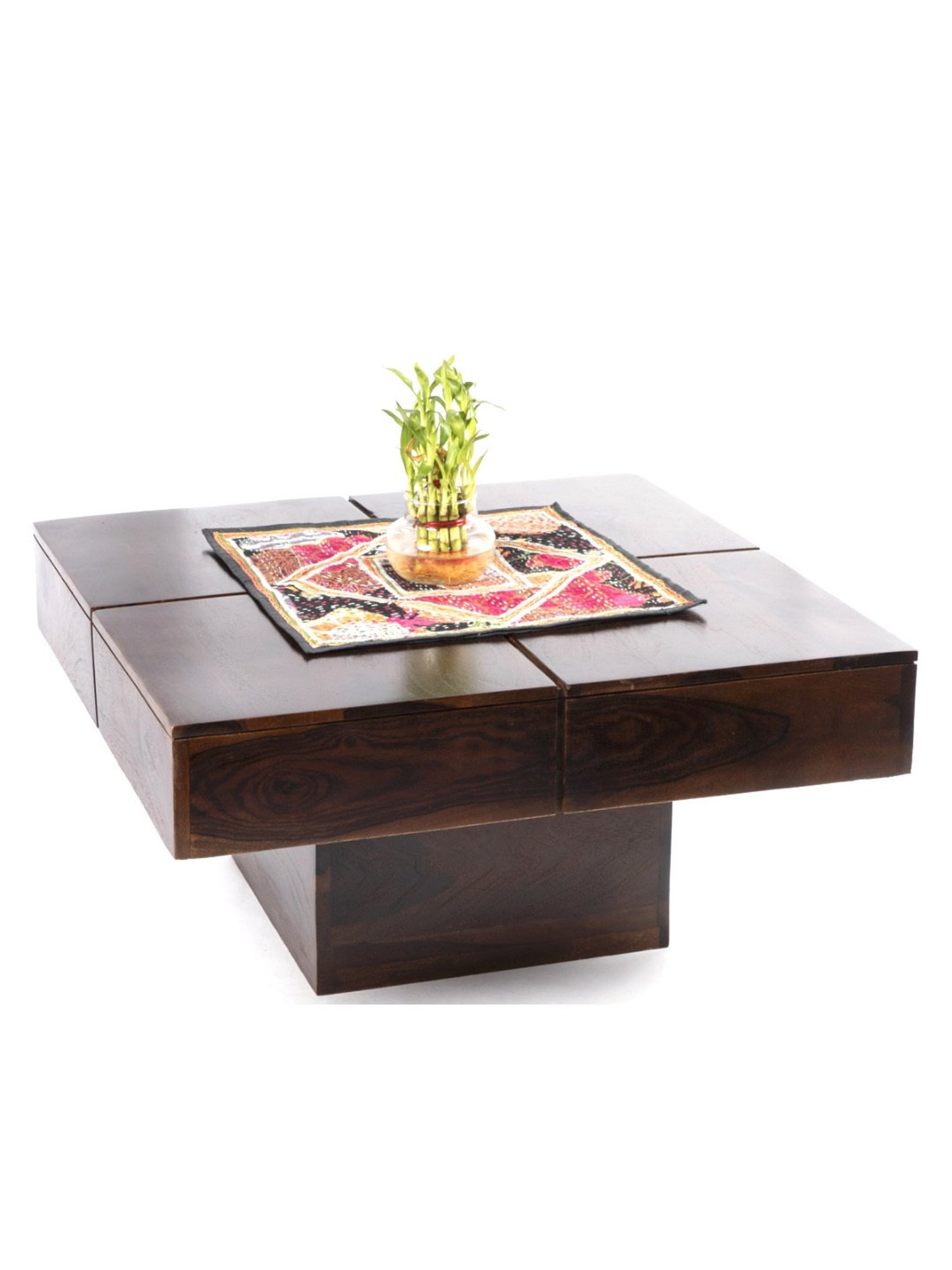 Glass Oval Living Room Metal Coffee Table - Saracina Home