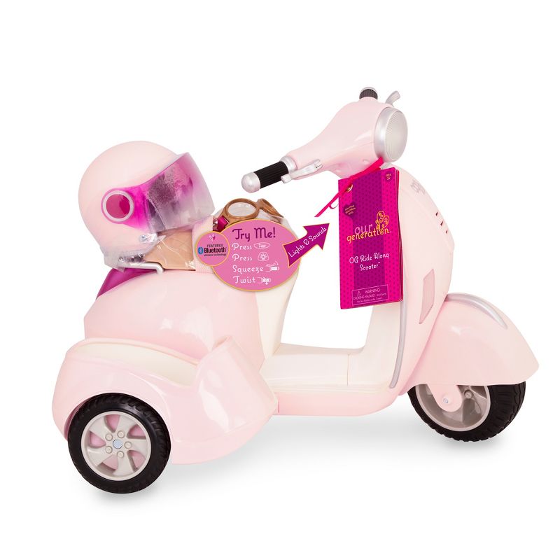 Our Generation Ride Along Scooter Vehicle Accessory Set for 18" Dolls