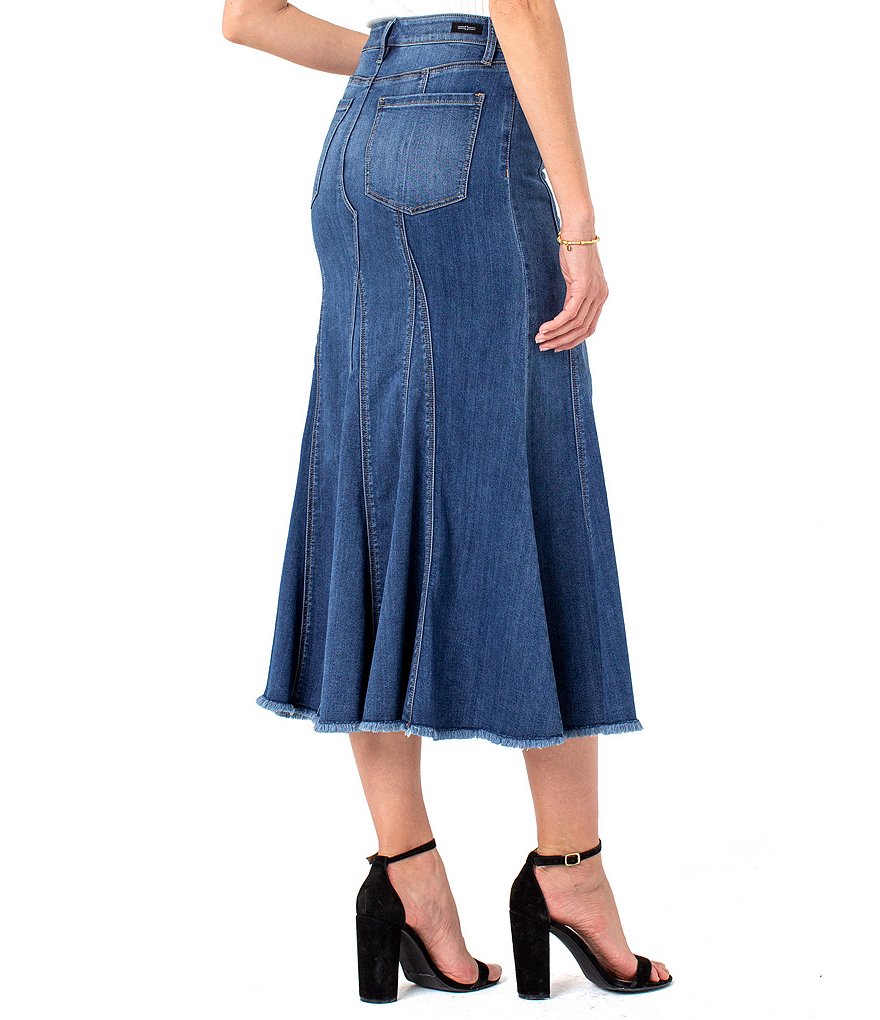 Liverpool Los Angeles Multi Panel Midi Skirt