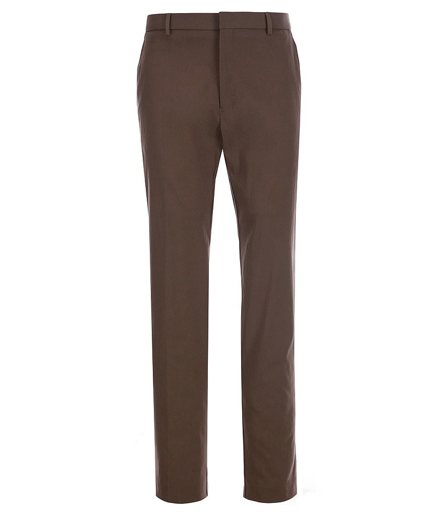 Hart Schaffner Marx Plaid Flat-Front Trouser Pants