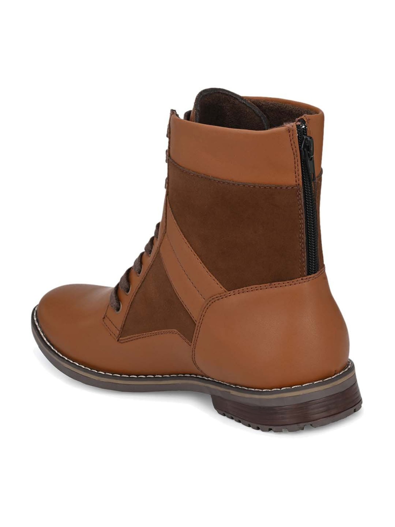 El Paso Men's Tan Casual Boots