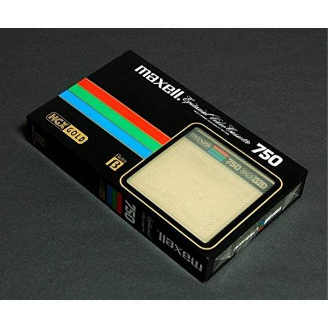 maxell hgx gold hifi beta blank 750 video cassette 222m tape