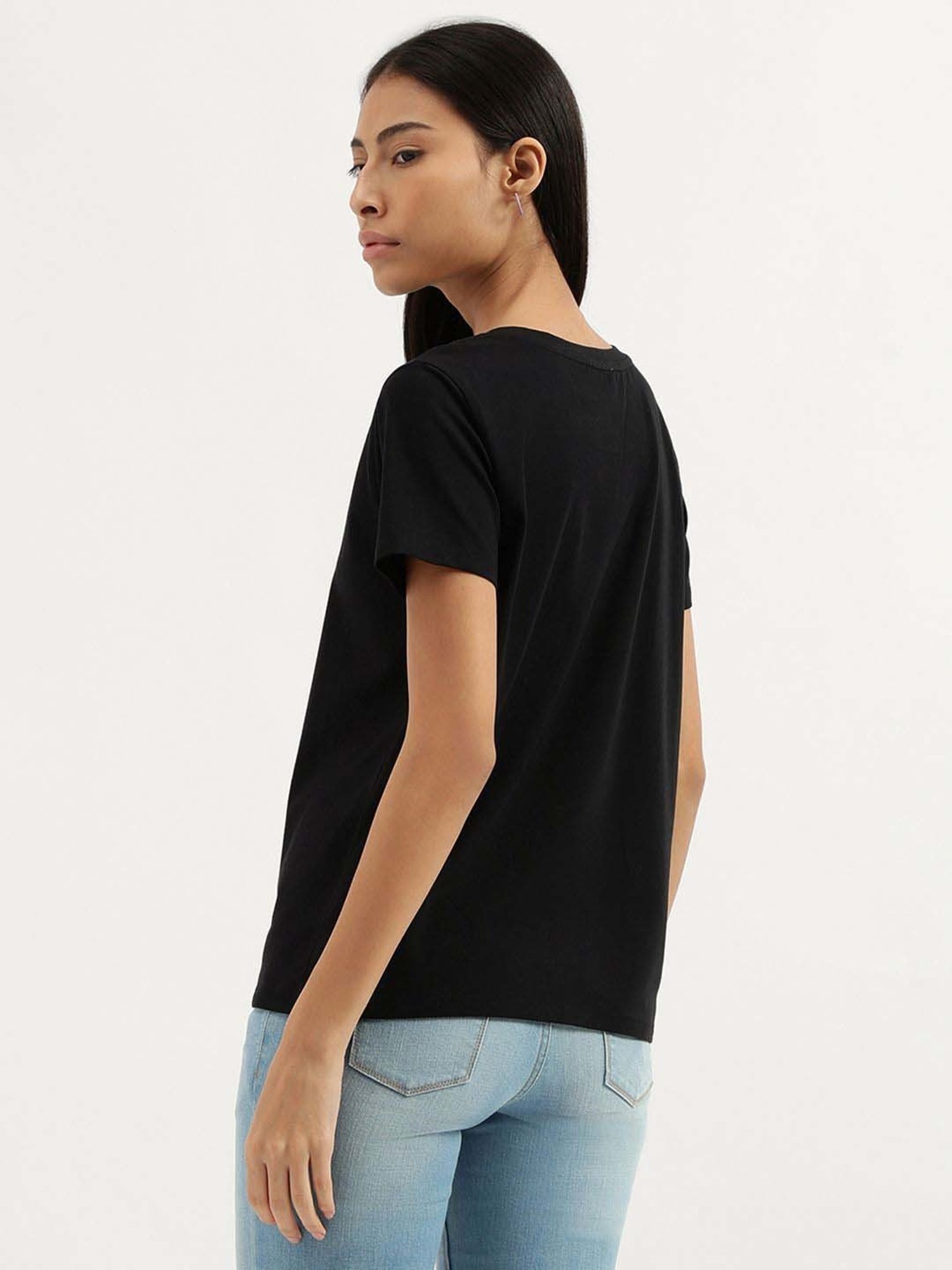 United Colors of Benetton Black Regular Fit T-Shirt
