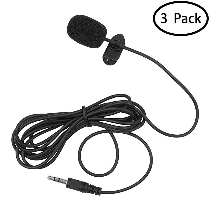 YYPJ011 35mm Hands Free Computer Clip on Mini Lapel Microphone 3 X Lapel Microphone