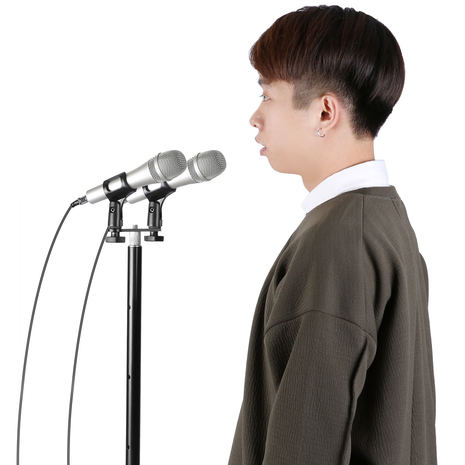 Neewer NW-036 Microphone Bar, Durable Sturdy Steel Microphone Mount Bracket T-bar with Standard 5/8-inch Thread Smooth Finish, Suitable for Most Microphones Clips Stands Boom Arms (Original Version)