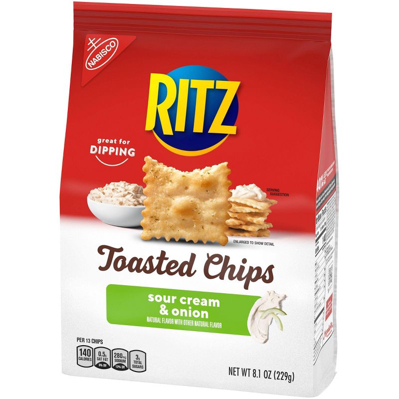 Ritz Toasted Chips - Sour Cream & Onion - 8.1oz