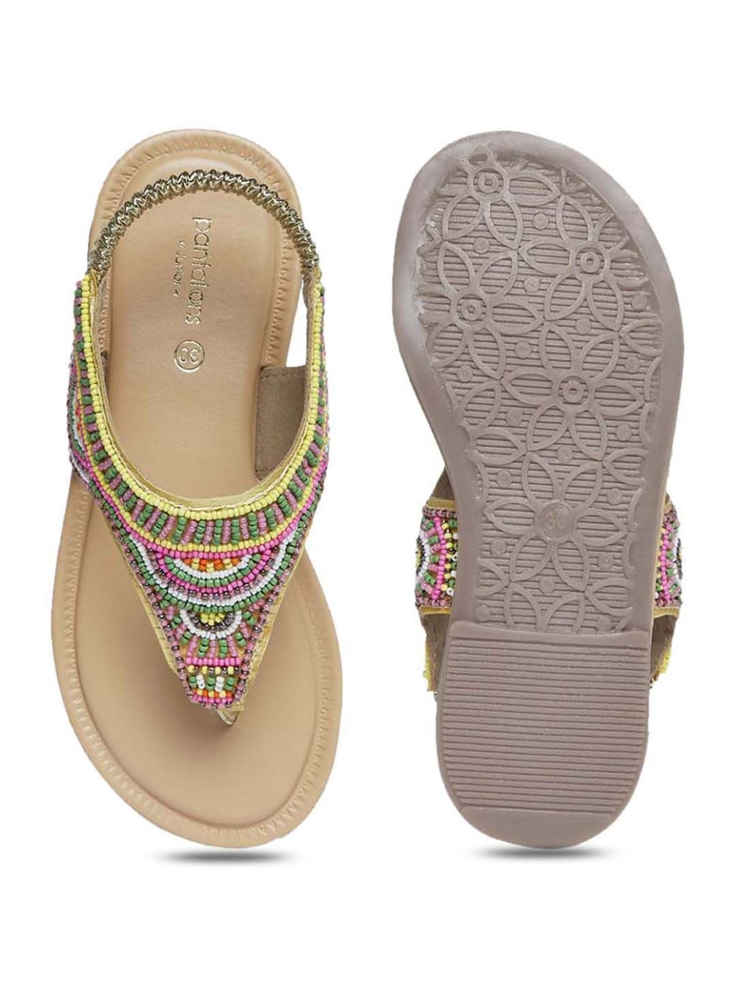 Pantaloons Junior Multicolor T-Strap Sandals