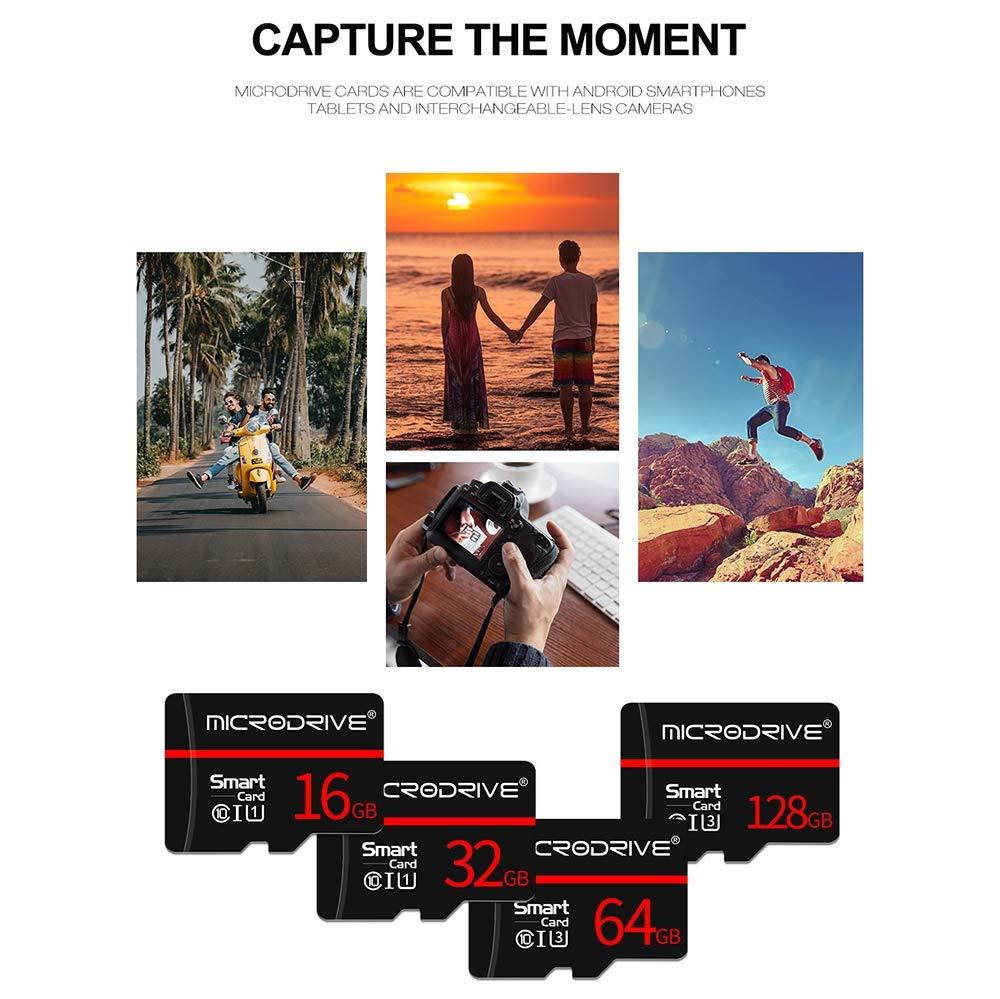 Microsd Memory Cards, 4GB 8GB 16GB 32GB 64GB 128GB SD/TF U3 High Speed Memory Flash Card, for Camera Memory Card - Blue