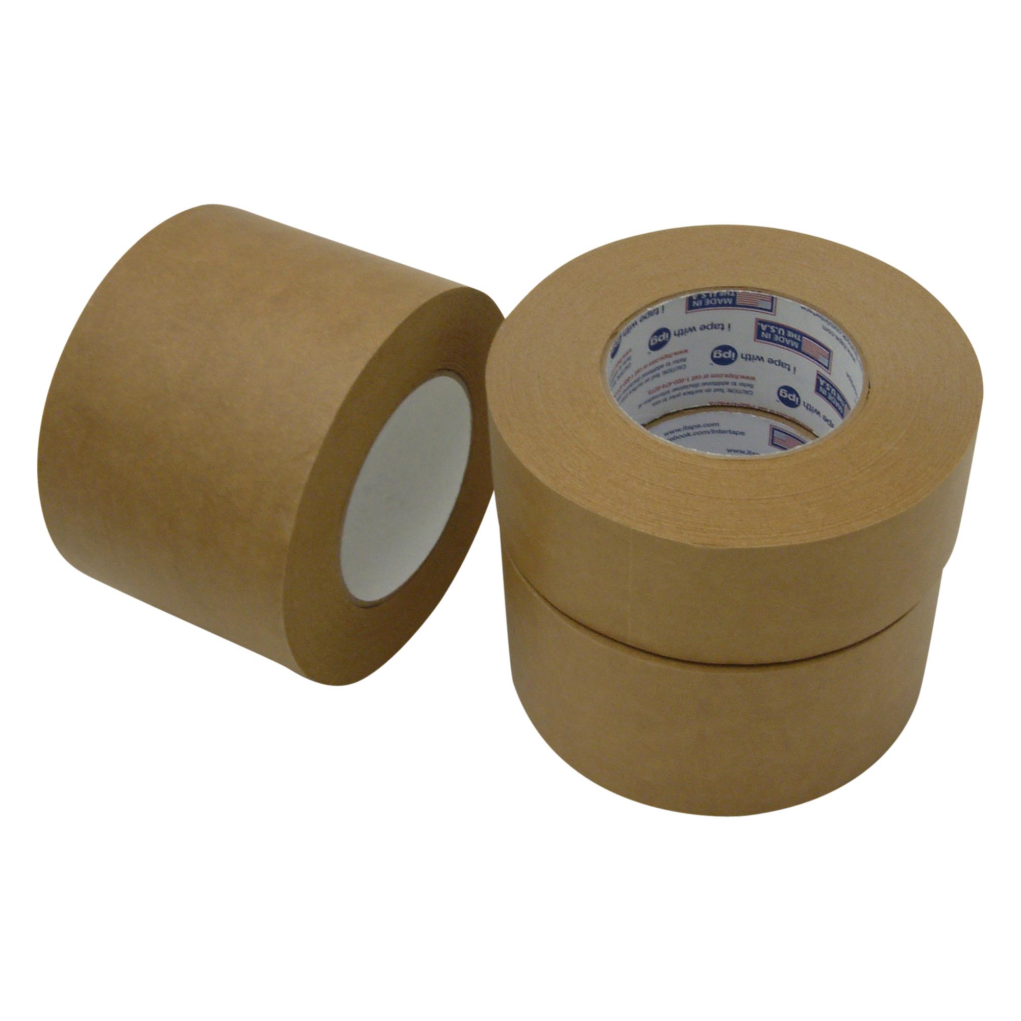 Intertape 530 Utility-Grade Flatback Packaging Tape: 3 in. (72mm actual) x 60 yds. (Brown)