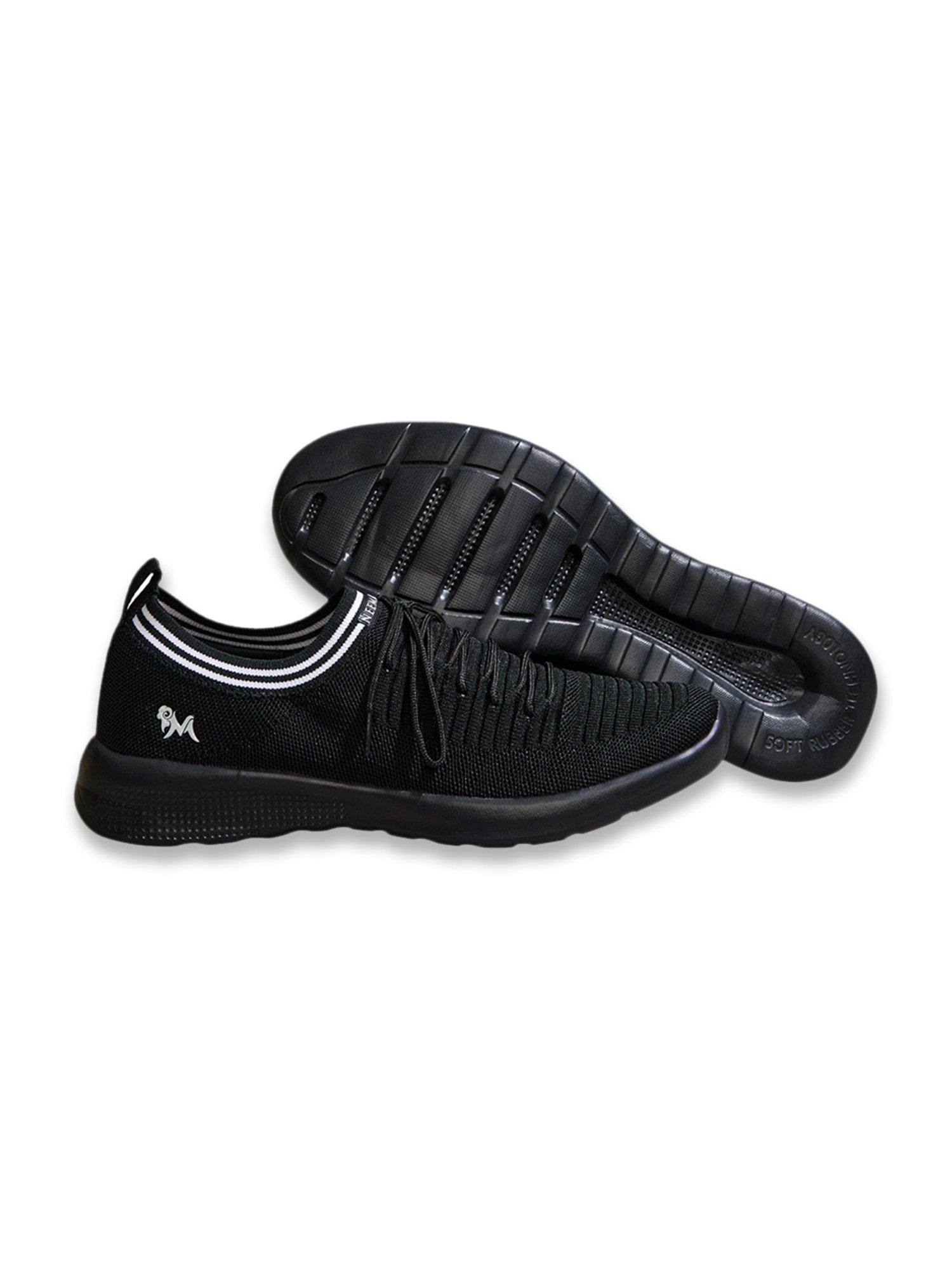 Neemans Men's Commuter Basics Black Casual Sneakers