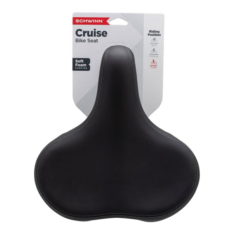 Schwinn Cruise Bike Saddle - Black