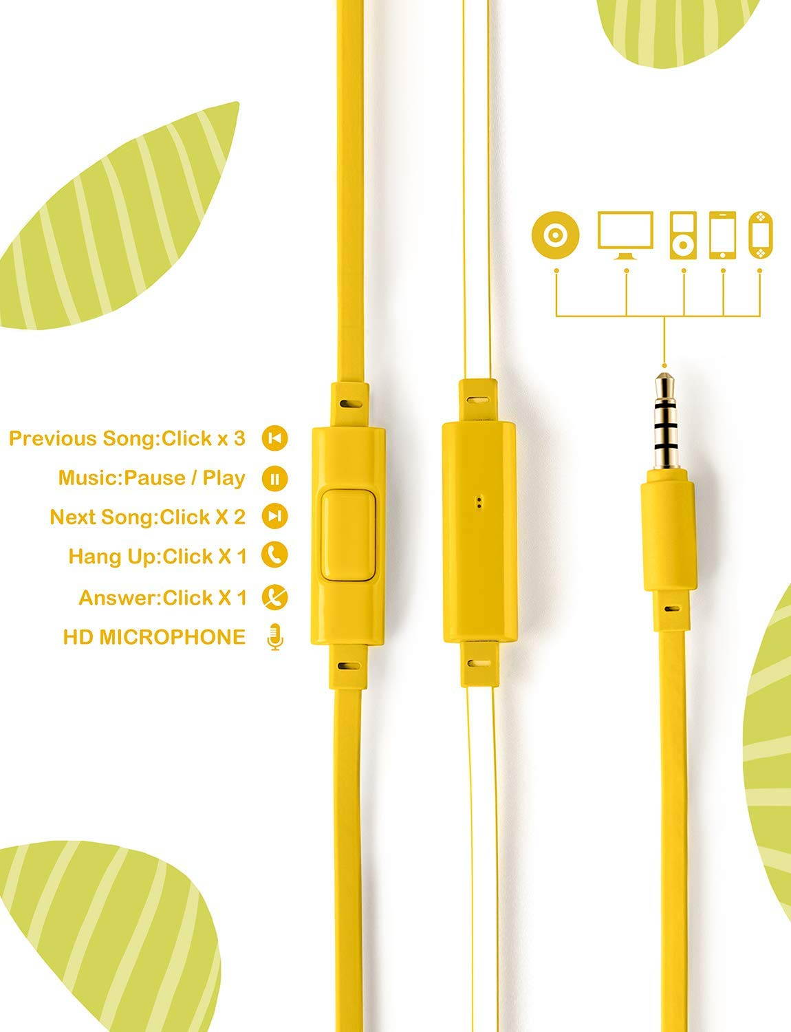 Mimoday Kids Headphones (Upgraded) with 85dB Volume Limited Hearing Protection Durable, Comfortable & in Line Mic, Kids Friendly Safe Food Grade Material, Great for School| for iPad, Fire, All Tablets