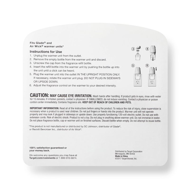 Hawaiian Infusion Oil Air Freshener Refill - 3pk/2 fl oz - up & up™