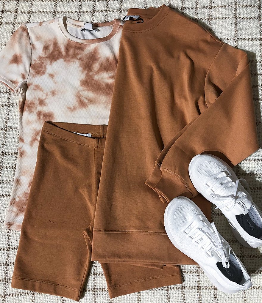 Gianni Bini Rita High Rise Pull-On Coordinating Biker Shorts