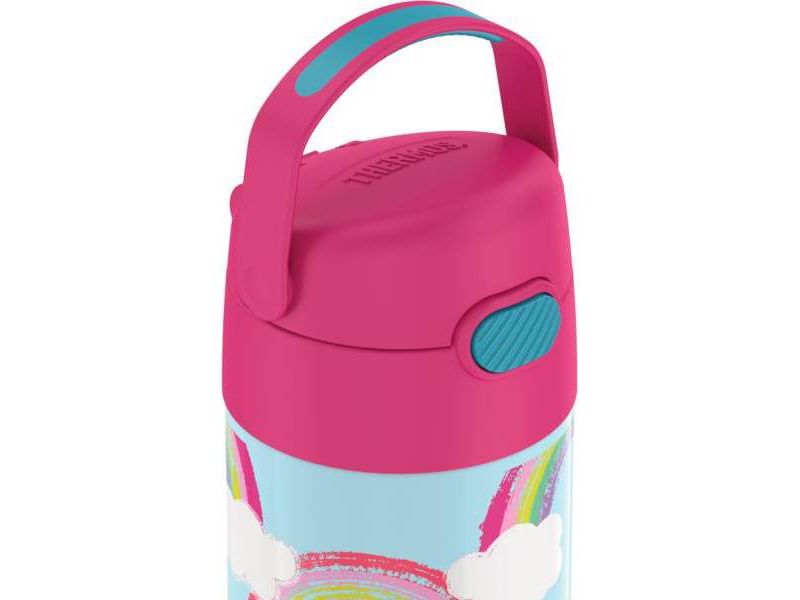 Thermos Rainbow 12oz FUNtainer Water Bottle with Bail Handle - Pink/Blue