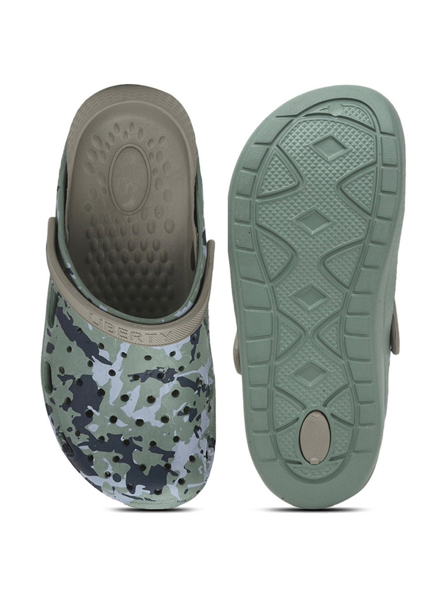 Aha By Liberty Men's Green Back Strap Clogs