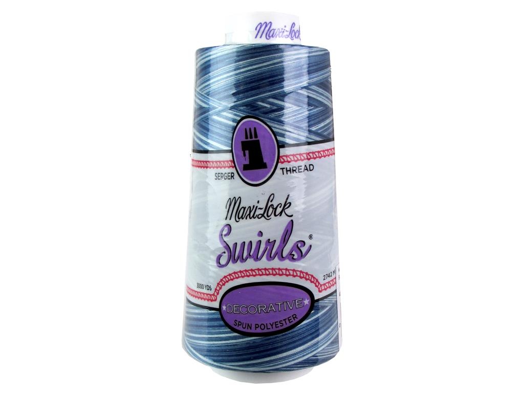 53 M55 A E MAXI LOCK SWIRLS THREAD 3000YD BLUEBERRYCOBBLR