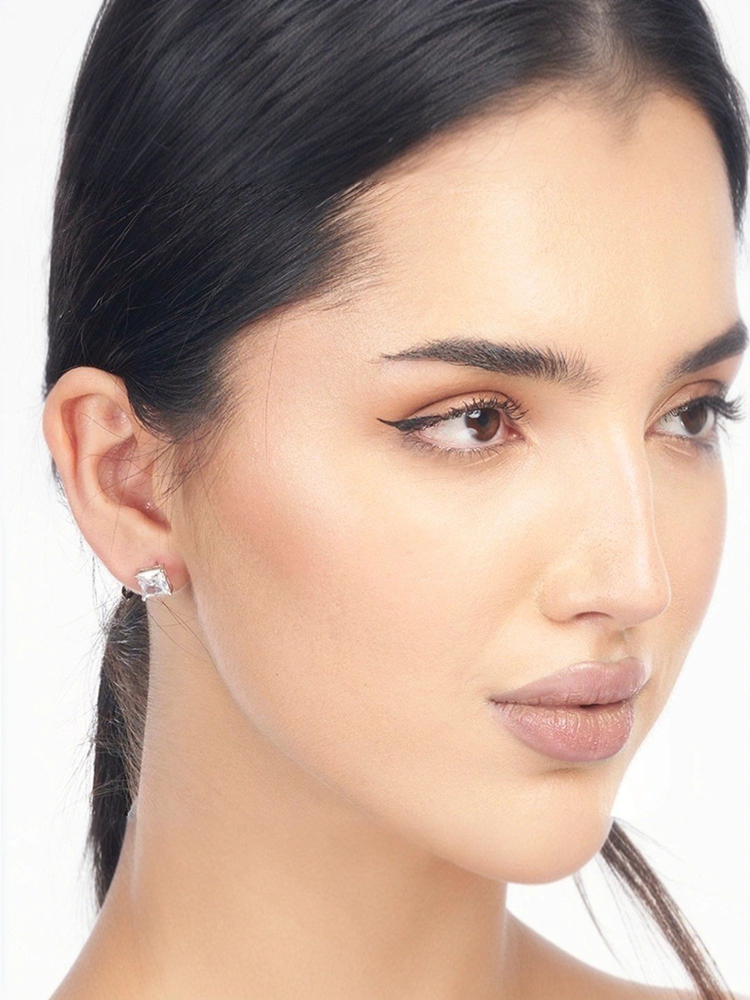 Touch925 Sterling silver Classic CZ Silver Tops for Women & Girls