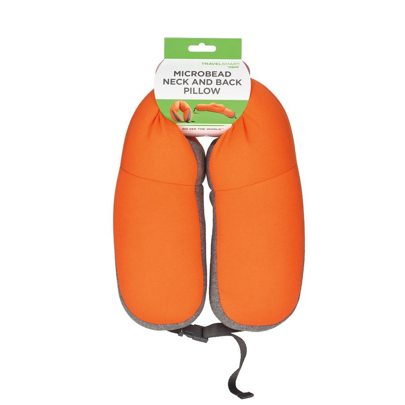 Travel Smart by Conair Soft Beaded Travel Pillow - Orange