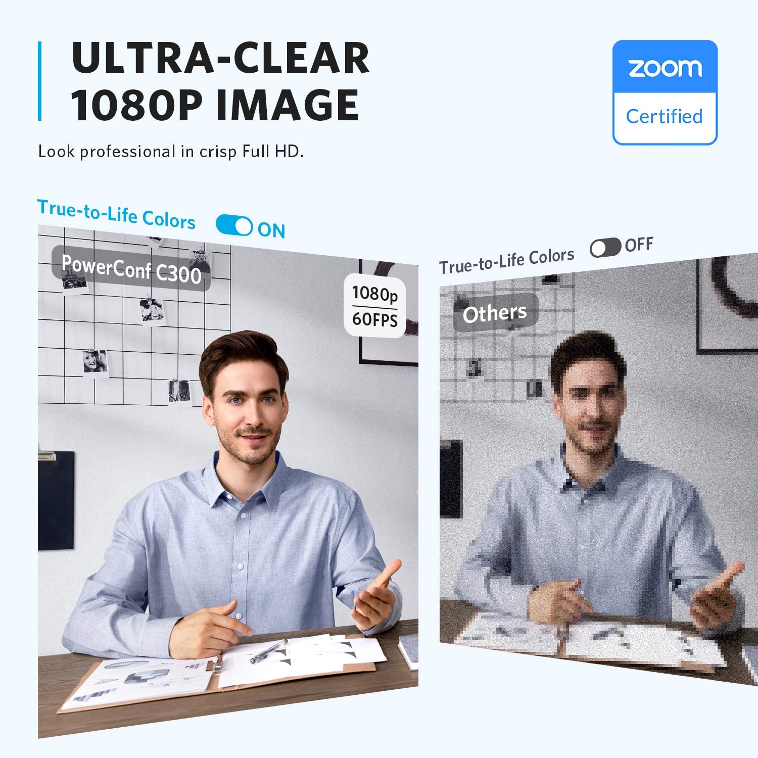 easyday Webcam with Microphone, 1080P HD USB Computer Camera with Privacy Shutter&Webcam Tripod, Streaming Webcam with Flexible Rotable Wide Angle Webcam for PC Zoom Video/Gaming/Laptop