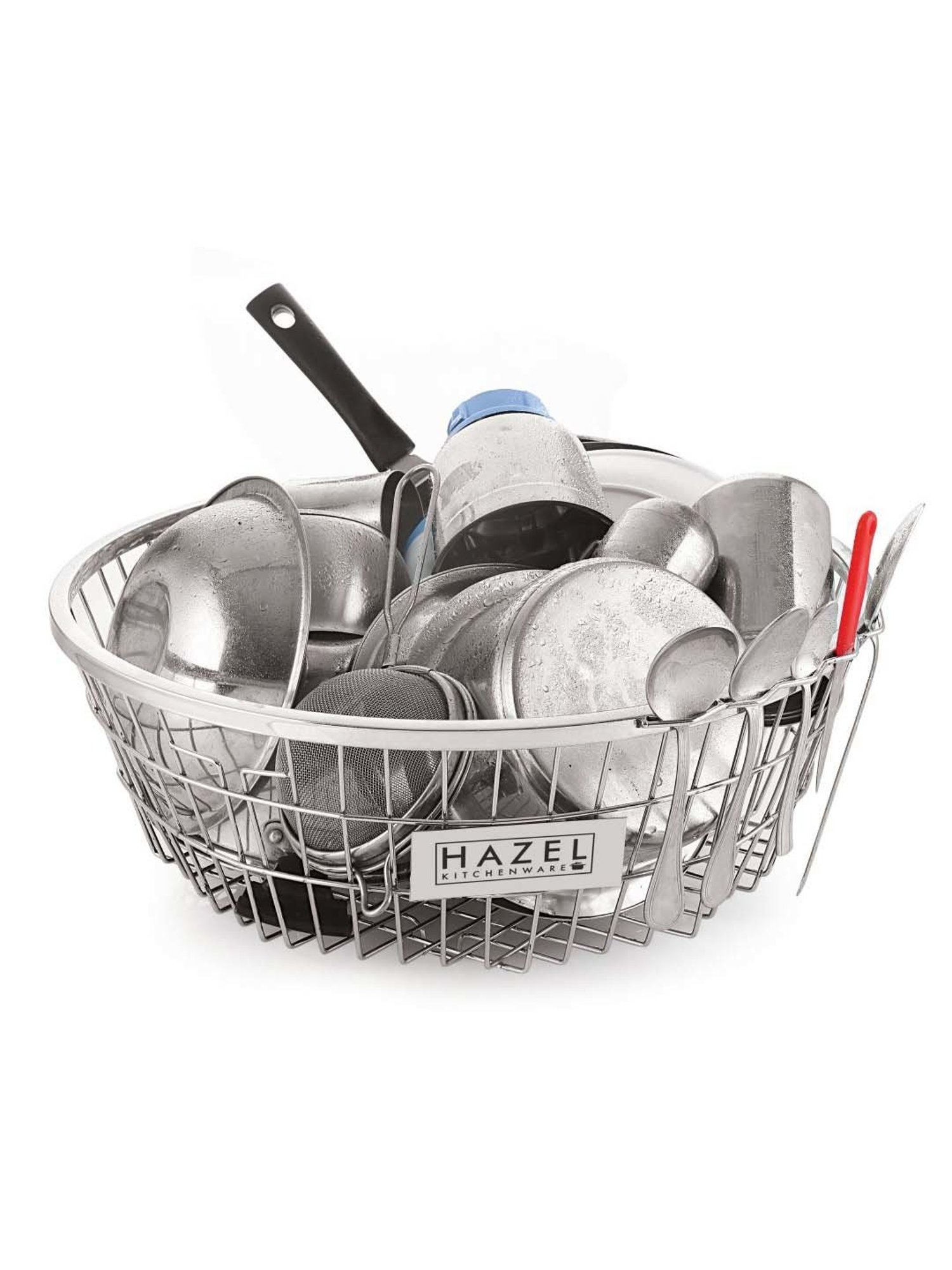 Joseph Joseph Grey Polypropylene 3-Tier Shelf Organizer With Drawer For Cabinet