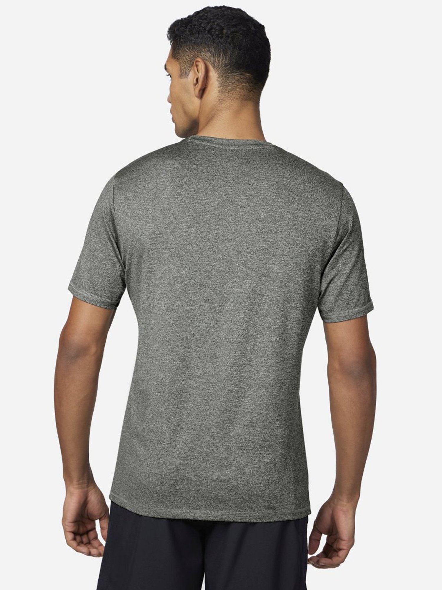 Skechers Grey Regular Fit Printed T-Shirt