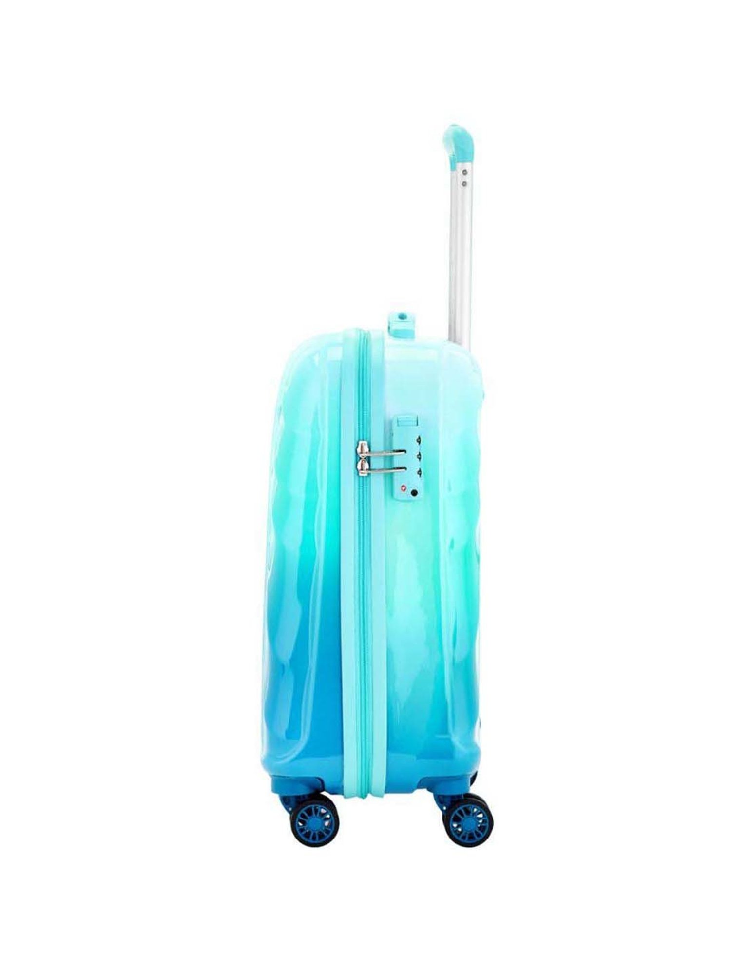 Skybags Openskies Blue Textured Hard Cabin Trolley Bag - 39 cm
