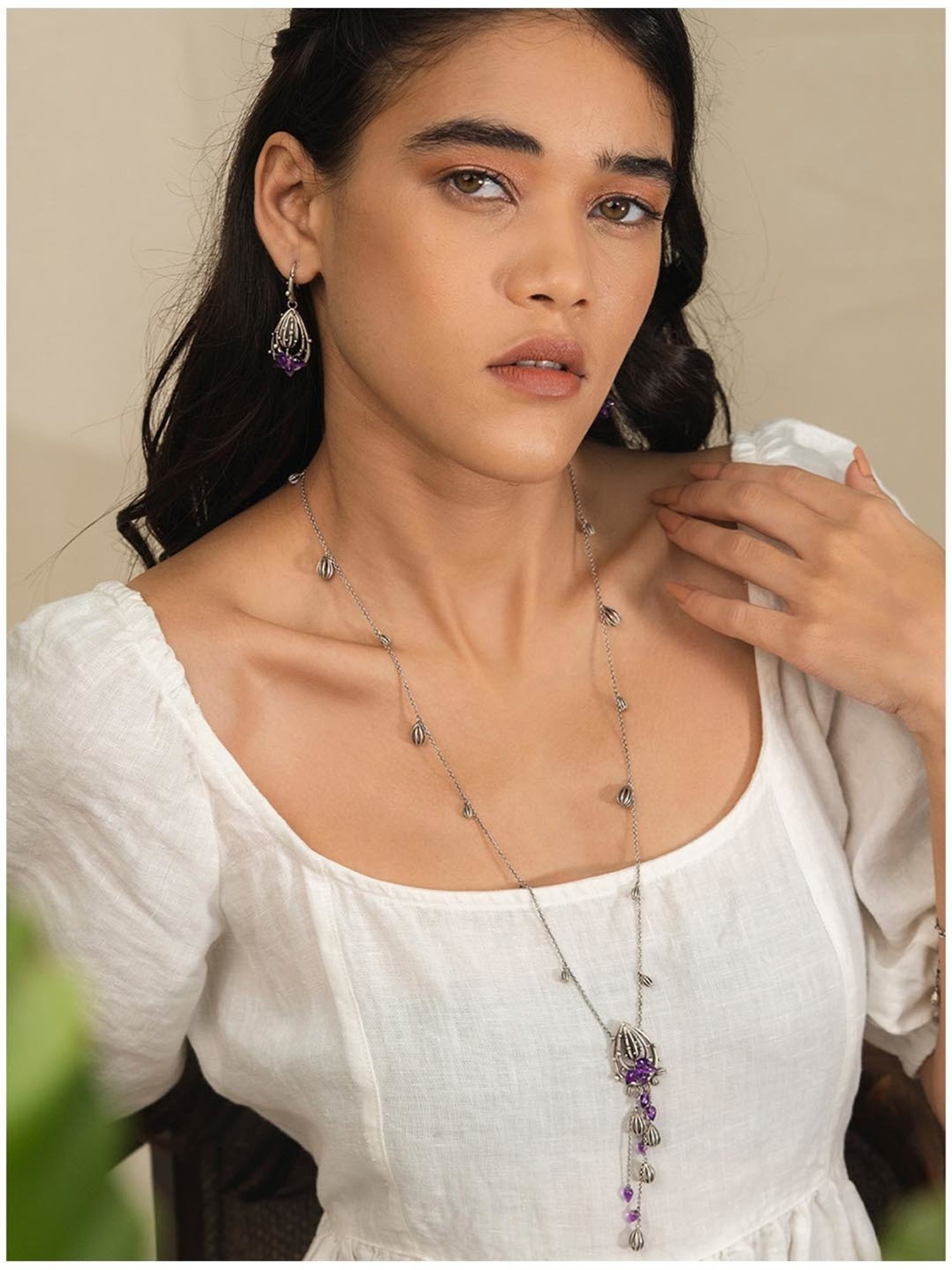 Shaya 92.5 Sterling Silver Mammilaria Bloom Earrings for Women