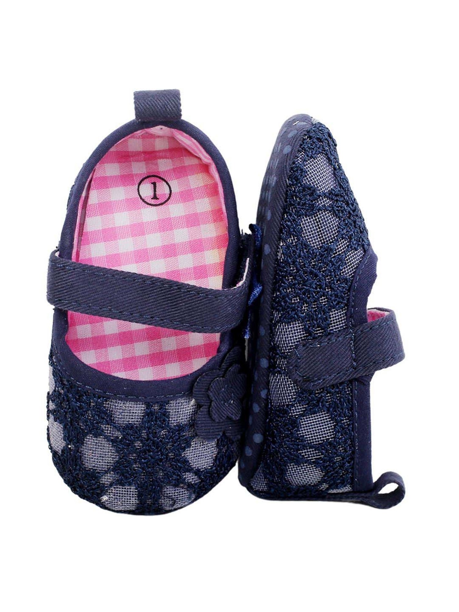 Baby Moo Kids Navy Casual Mary Jane Shoes