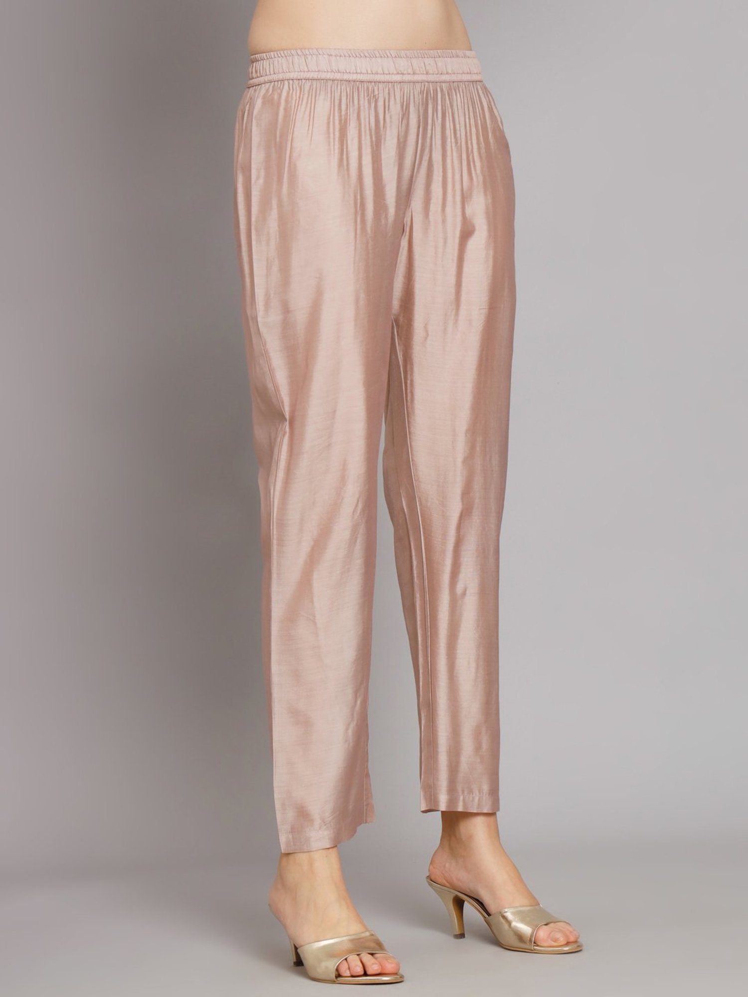 SWAGG INDIA Beige Embroidered Kurta Pant Set With Dupatta