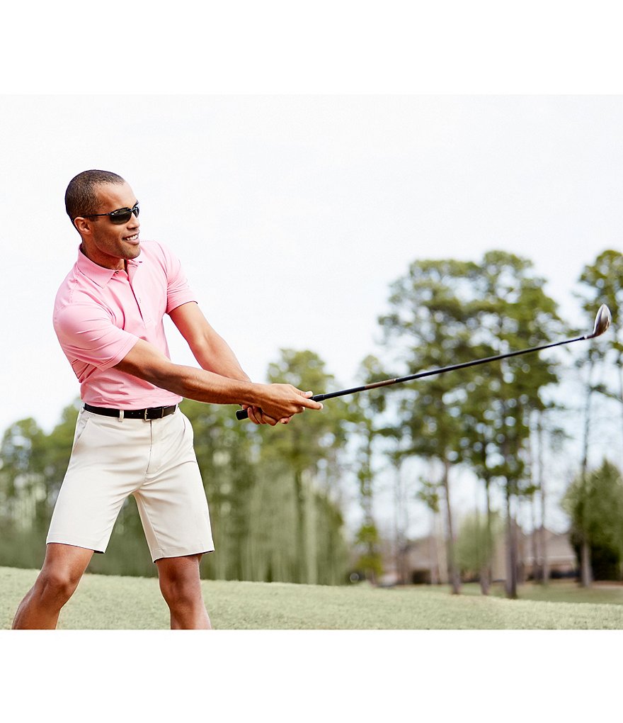 Roundtree & Yorke Active Waist 9#double; Inseam Performance Shorts