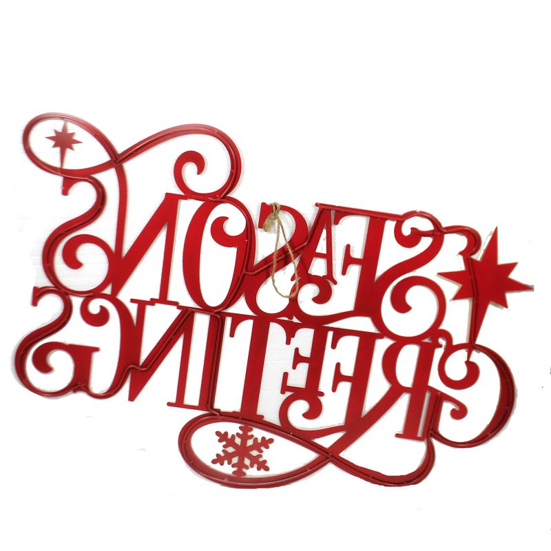Christmas 26.0" Laser Cut Seasons Greeting Sign Wall Decor Decorate Christmas  -  Wall Sign Panels